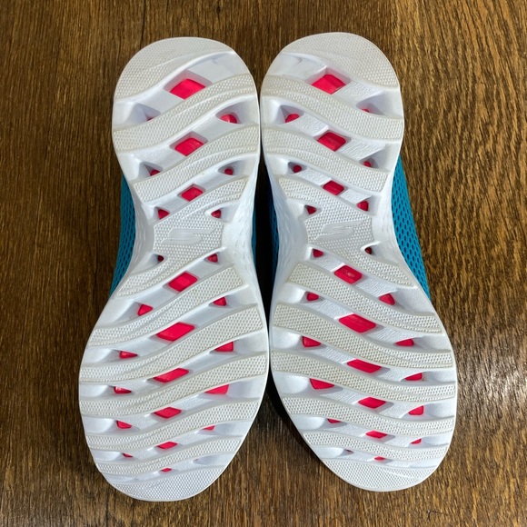 Skechers Go Train Lace Up Sneaker Women’s Size 8.5 Turquoise - Picture 11 of 12